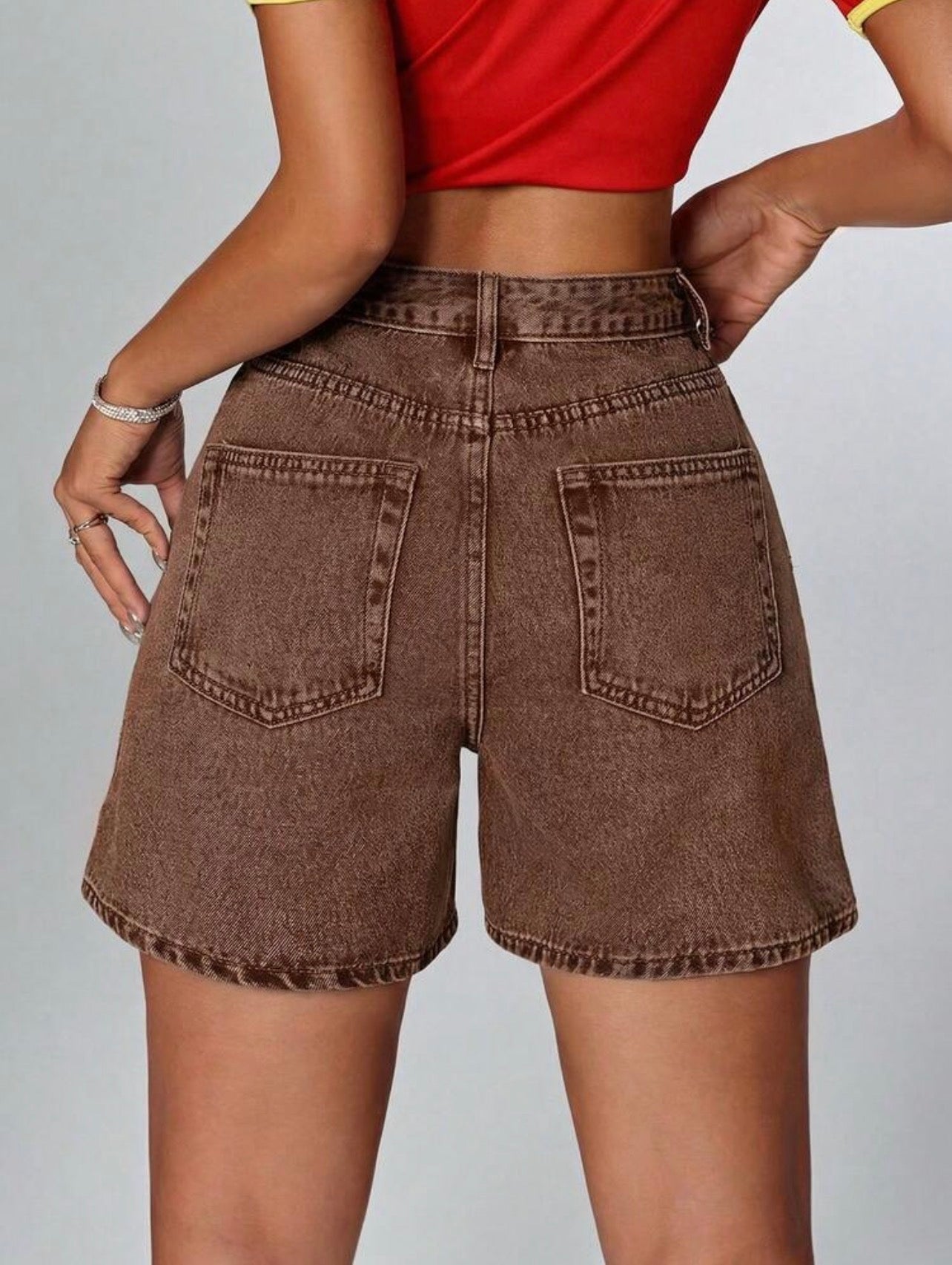 Women’s Casual Washed Loose Denim Shorts – Cotton Street Style Summer Wear