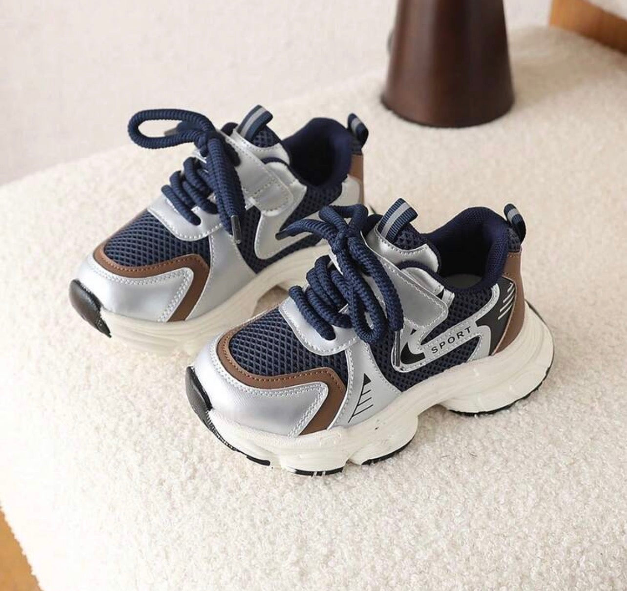 Kids’ Breathable Mesh Chunky Sneakers for Girls’ Summer Comfort