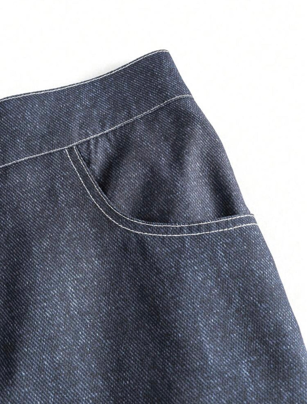 Men’s Denim Collar Long Sleeve Shirt & Pants Two-Piece Streetwear Set
