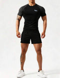 Men’s Short Sleeve T-Shirt & Shorts Athletic Training Set