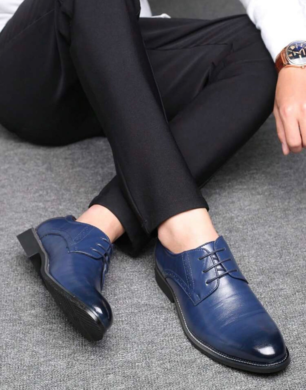 Men’s Pointed Toe Slip-On Business Casual Dress Shoes with Comfortable Low-Top Design
