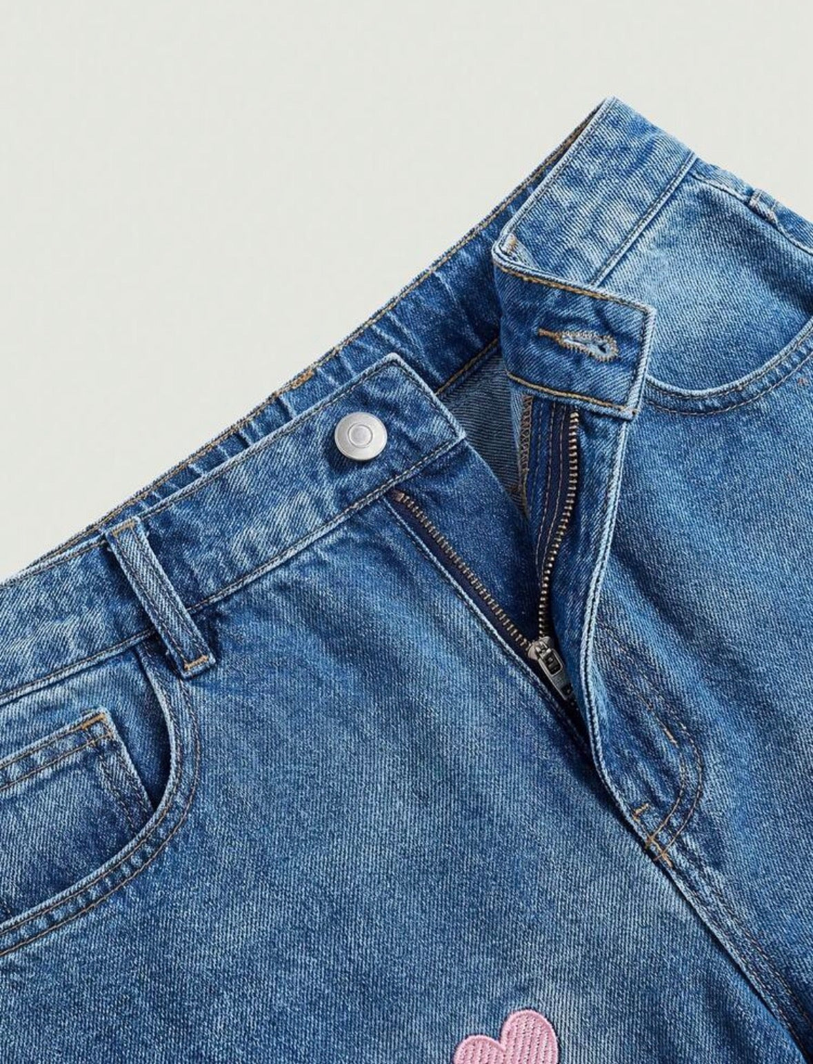 💙 MOD Plus Size Baggy Ripped Wide Leg Jeans