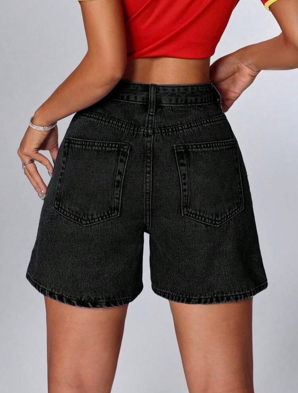 Women’s Casual Washed Loose Denim Shorts – Cotton Street Style Summer Wear