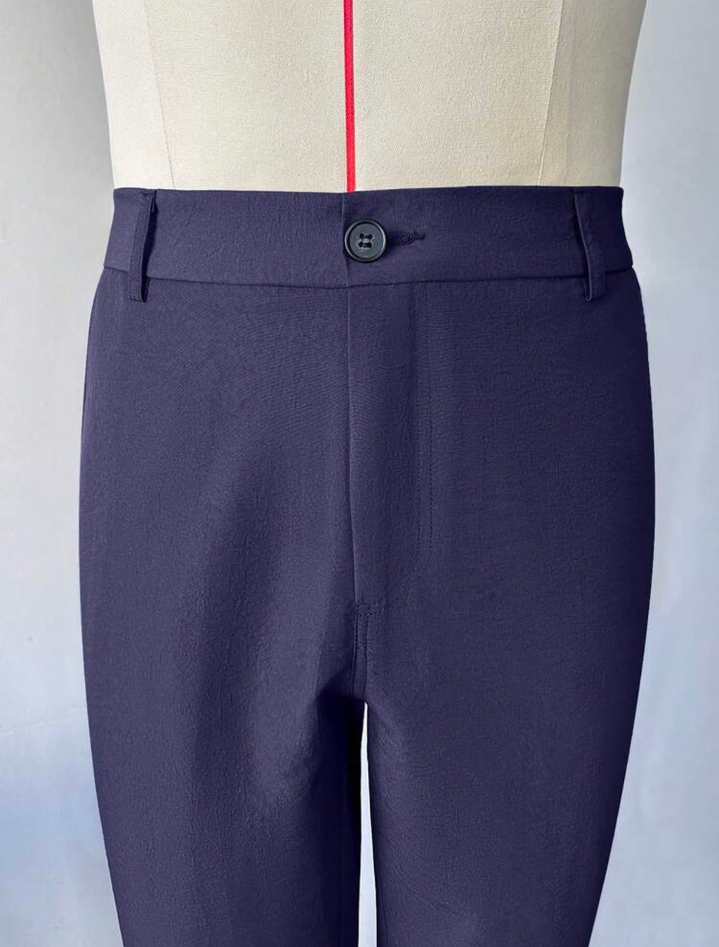 Men’s Vertical Striped Tapered Suit Pants – Business Casual Formal Trousers