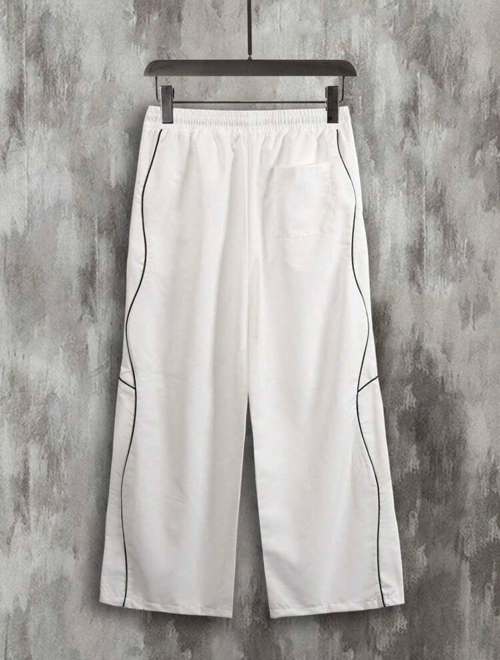 Men’s Contrast Trim Casual Pants – Versatile Fall Trousers
