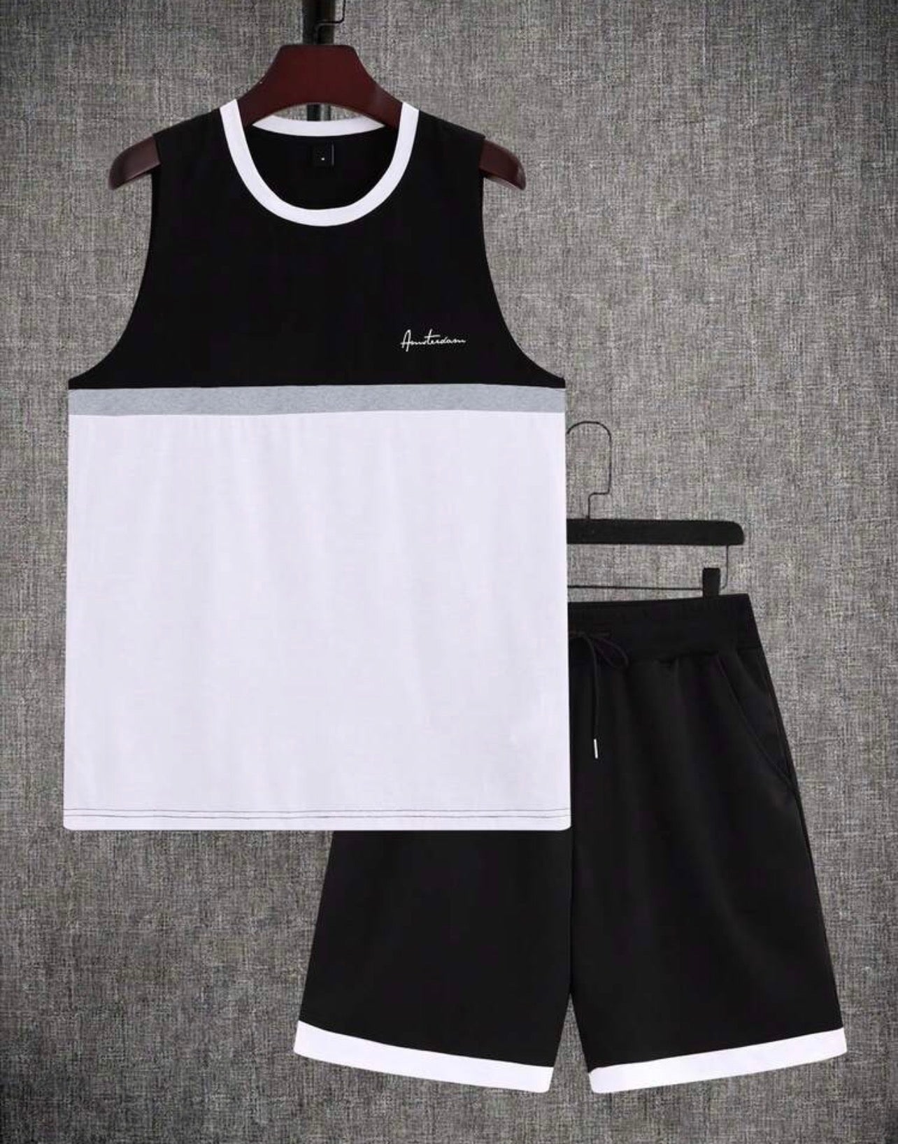 Men’s Tank Top & Shorts Summer Workout Sports Set