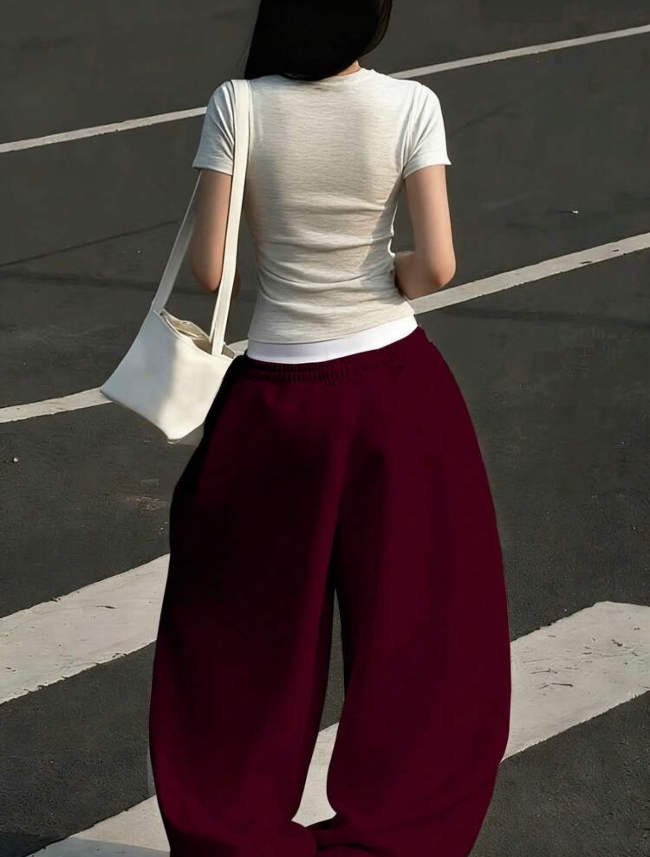 Women’s Loose Fit Elastic Waist Casual Street Sweatpants – Everyday Joggers