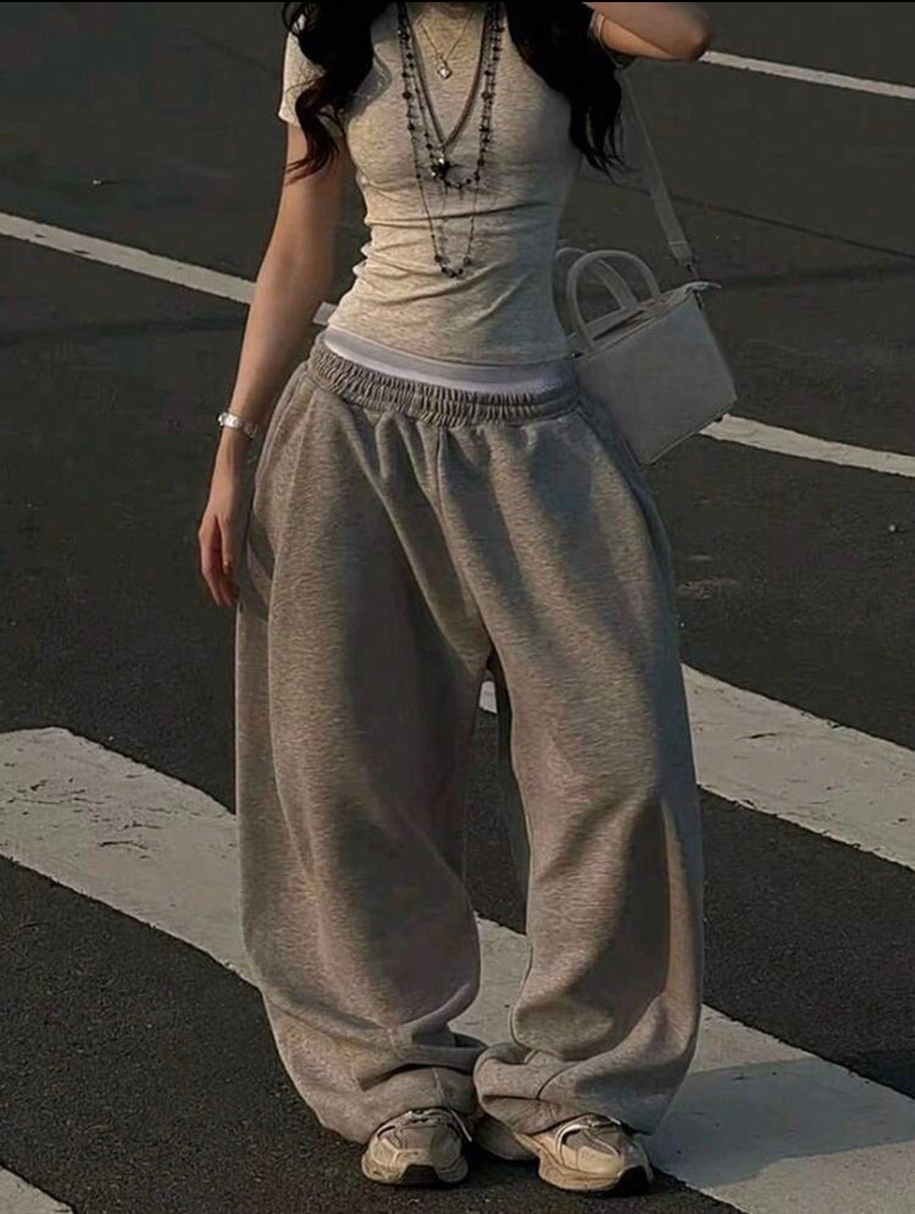 Women’s Loose Fit Elastic Waist Casual Street Sweatpants – Everyday Joggers