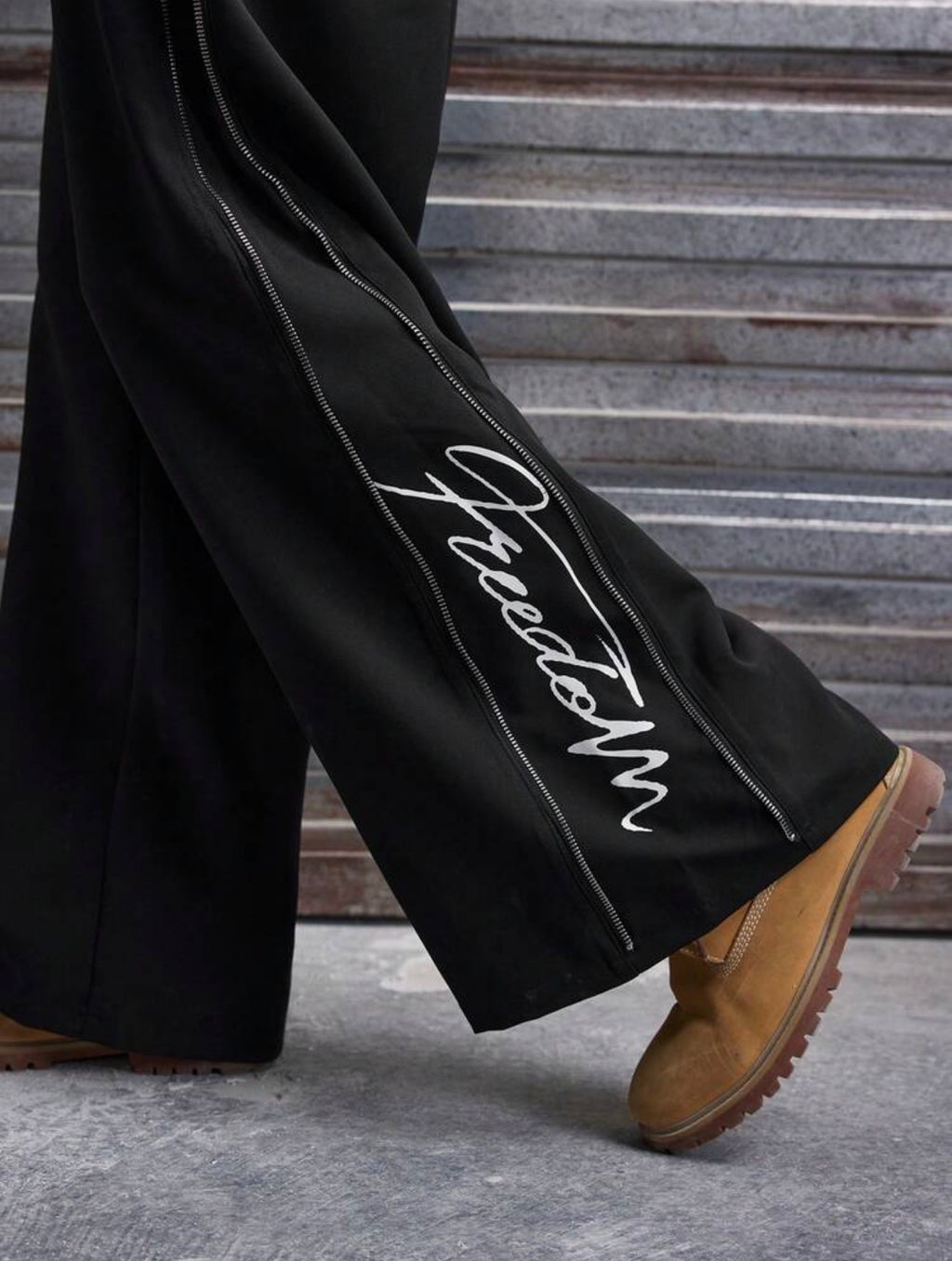 Men’s Zip Decor Loose Wide-Leg Pants – Casual Street Fashion Trousers