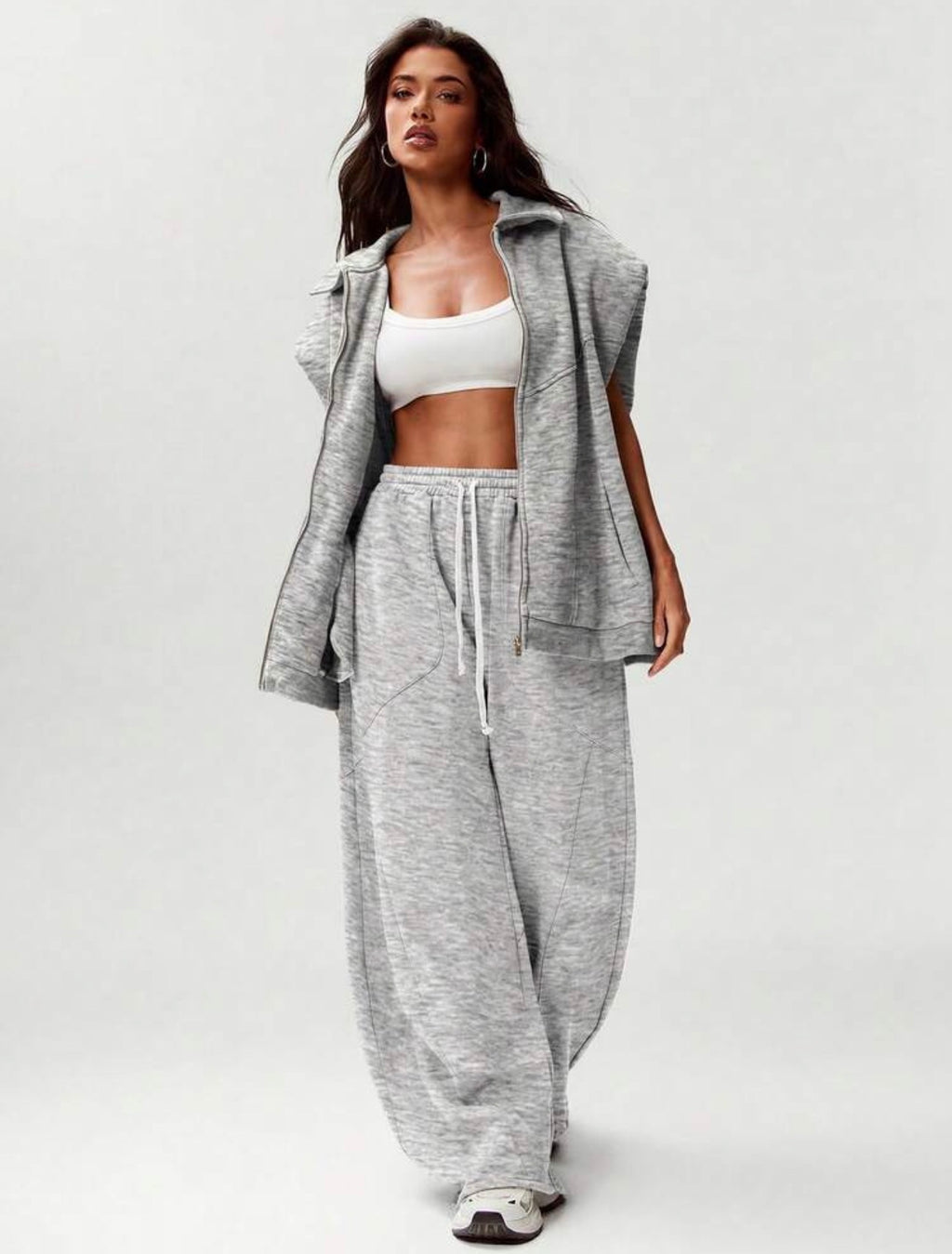 Women’s Oversized Barrel Leg Sweatpants – Casual Streetwear Cozy Pants