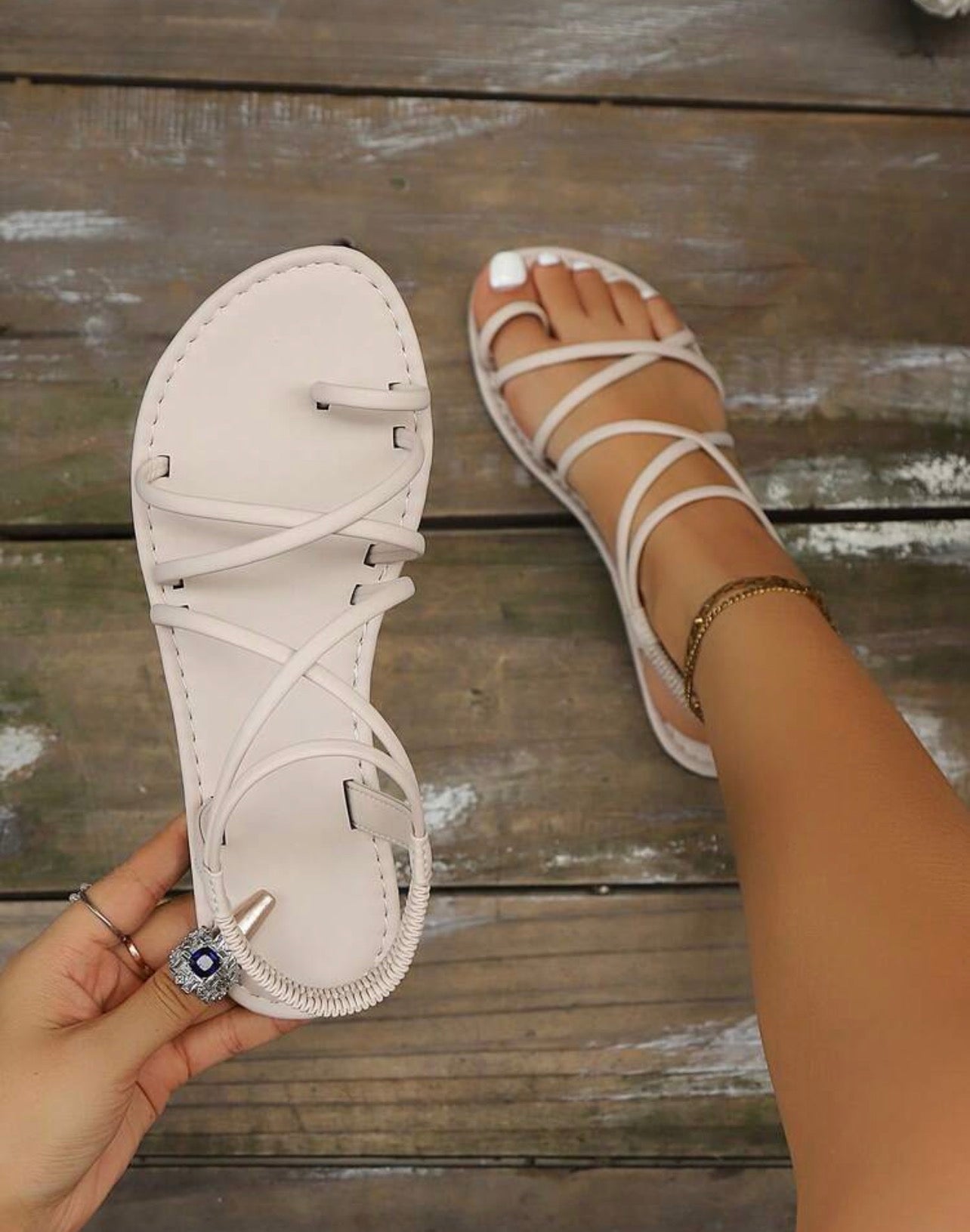 Women’s Lace-Up Flat Sandals for Casual Everyday, Beach & Commuter Wear