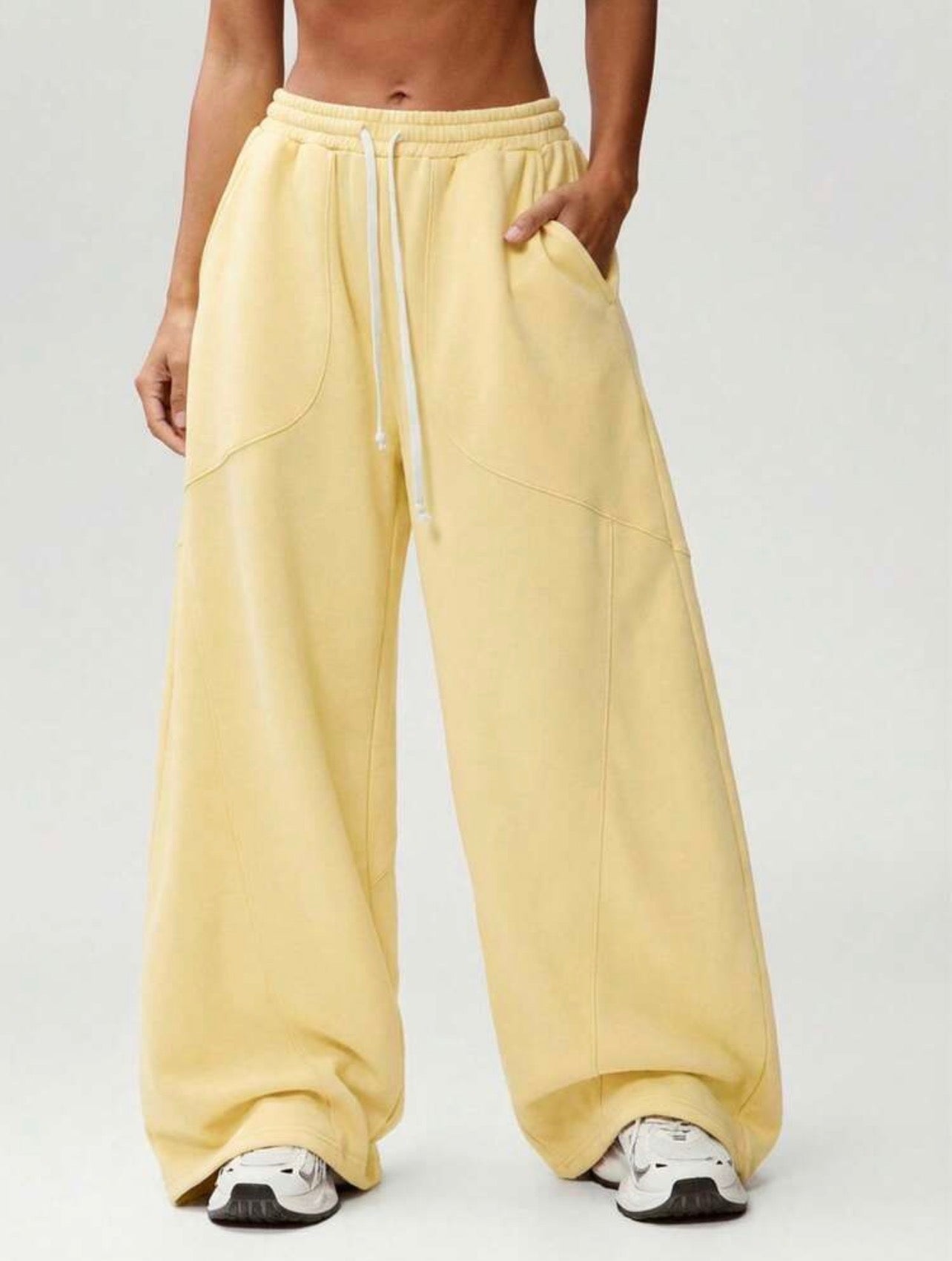 Women’s Oversized Barrel Leg Sweatpants – Casual Streetwear Cozy Pants