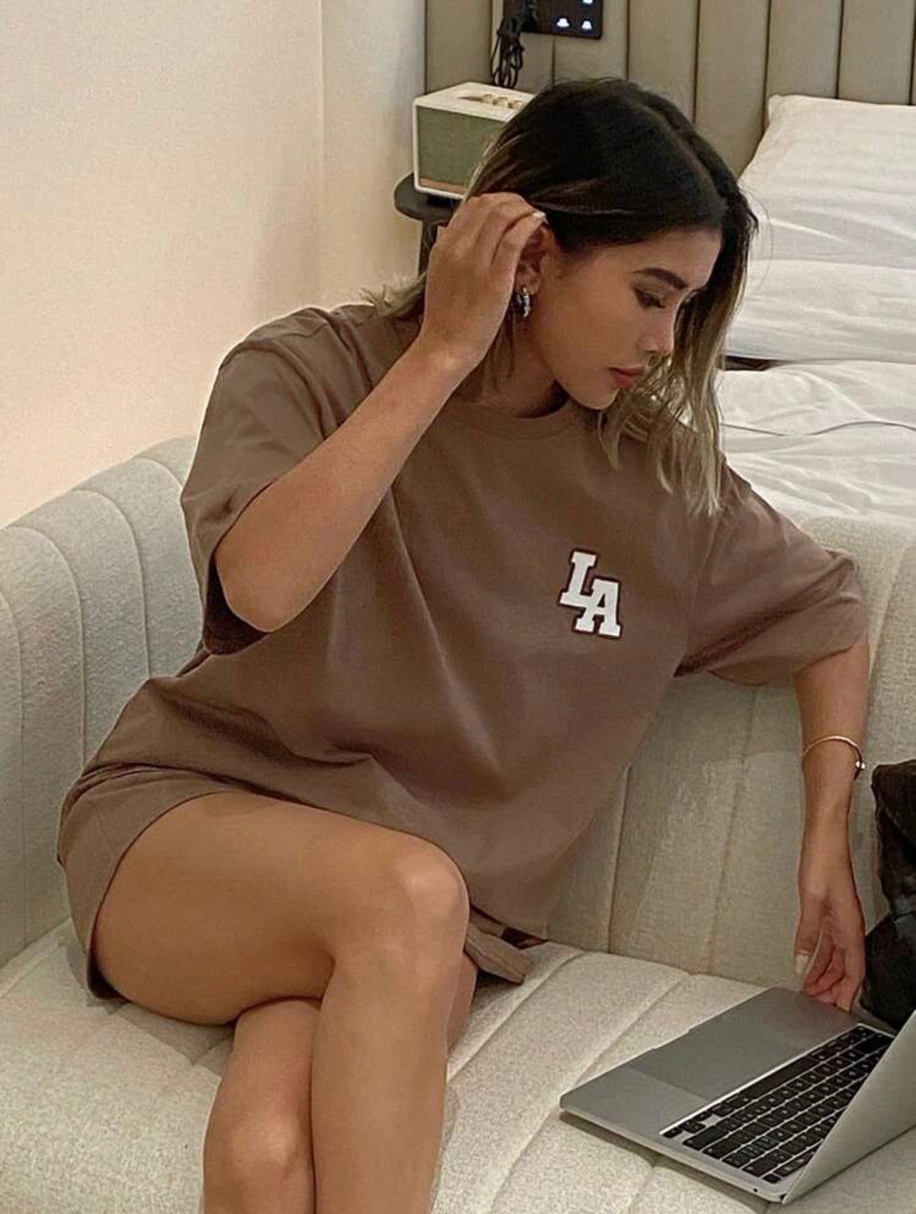 Women’s Printed Loose Shorts Pajama Set – Casual Homewear Outfit