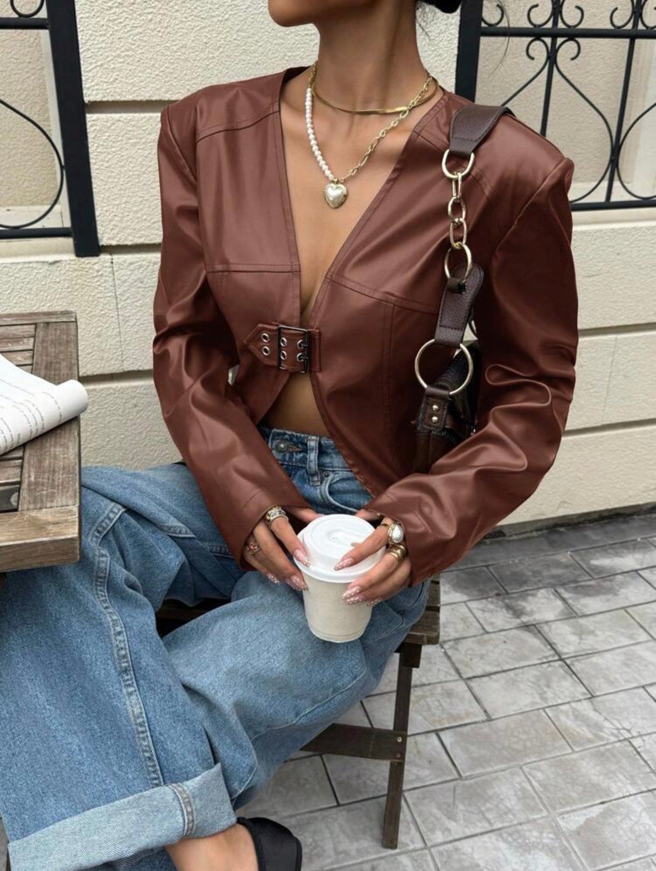 Street Style Casual Long Sleeve Women Jacket – Everyday Wear Outerwear