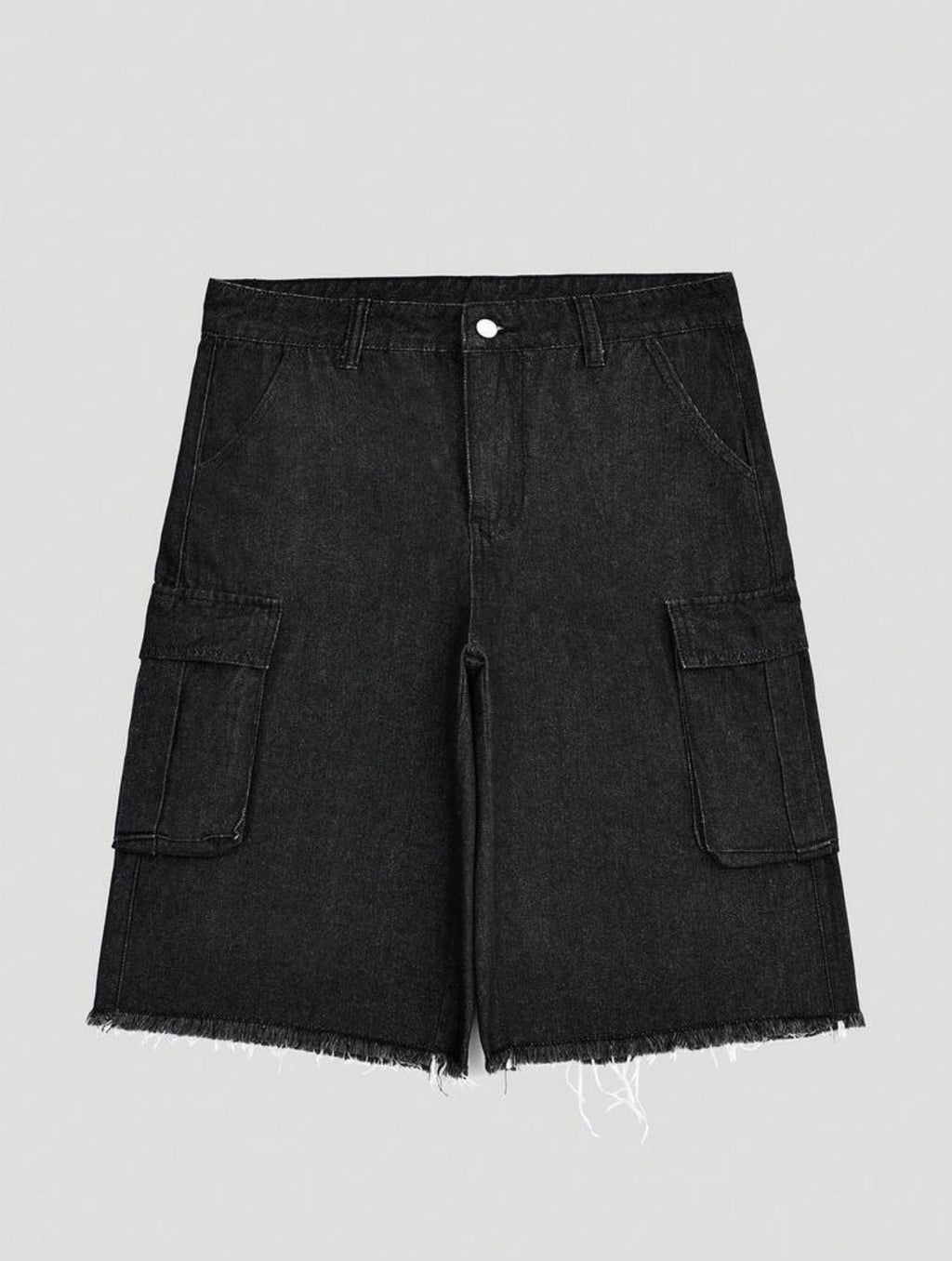 Men’s Y2K Camouflage Straight Fit Denim Shorts – Casual Streetwear Bottoms