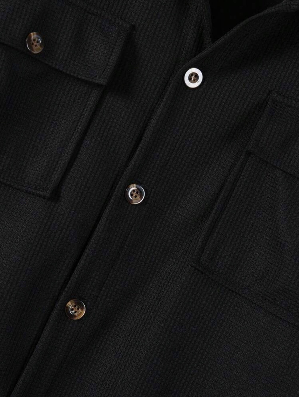Men’s Solid Color Collared Shirt with Pockets & Pants Two-Piece Casual Set – Leisure Outfit