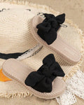 Girls’ Lightweight Bowknot Beach Slippers with Simple Stylish Design