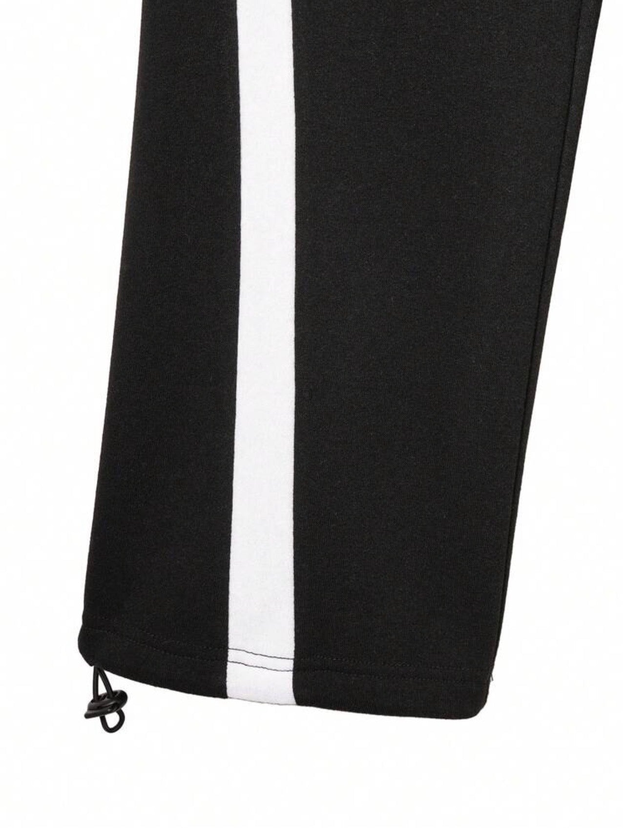 Men’s Letter Print Colorblock Sweatshirt & Joggers Two-Piece Tracksuit Set – Casual Streetwear Outfit