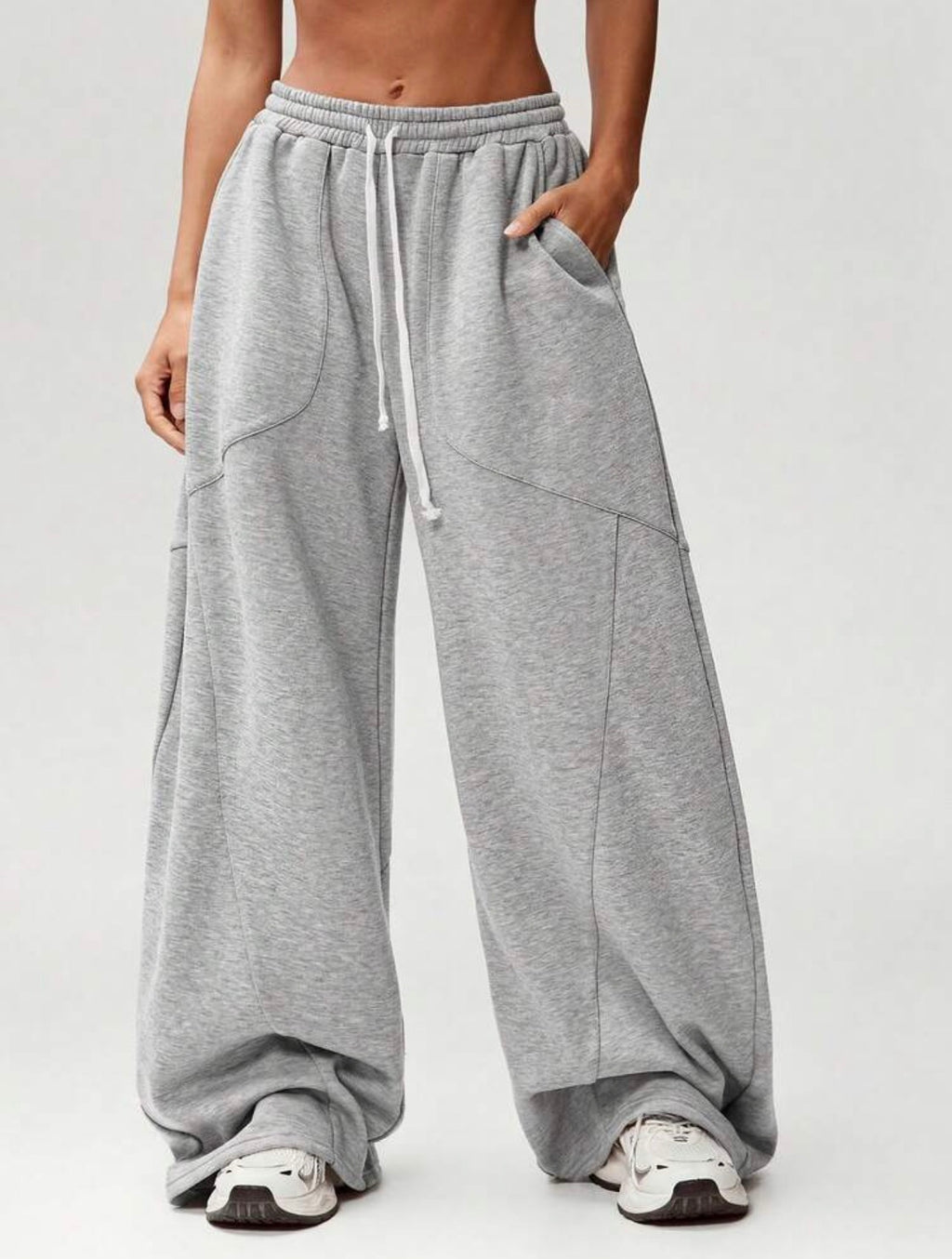 Women’s Oversized Barrel Leg Sweatpants – Casual Streetwear Cozy Pants