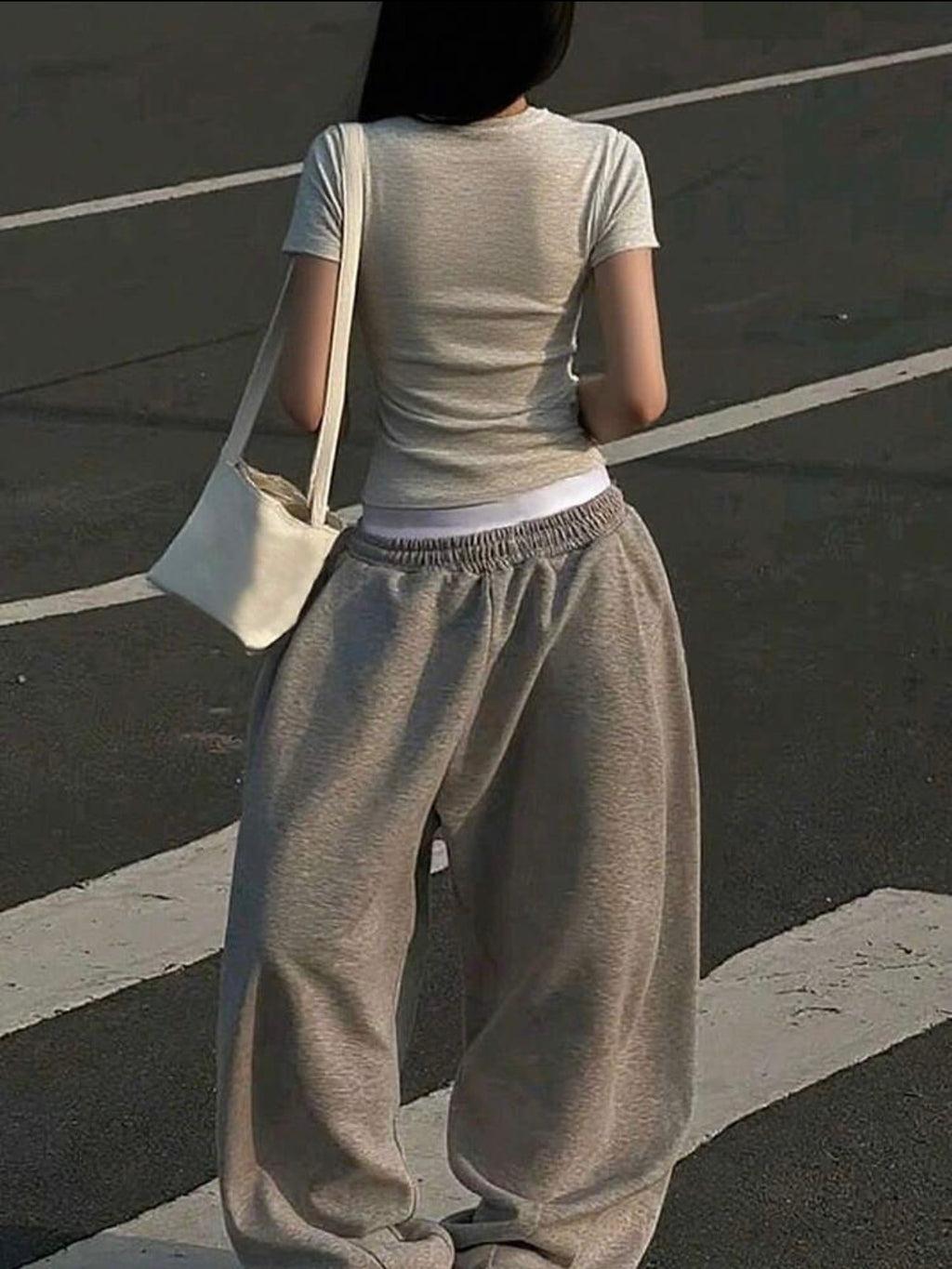 Women’s Loose Fit Elastic Waist Casual Street Sweatpants – Everyday Joggers