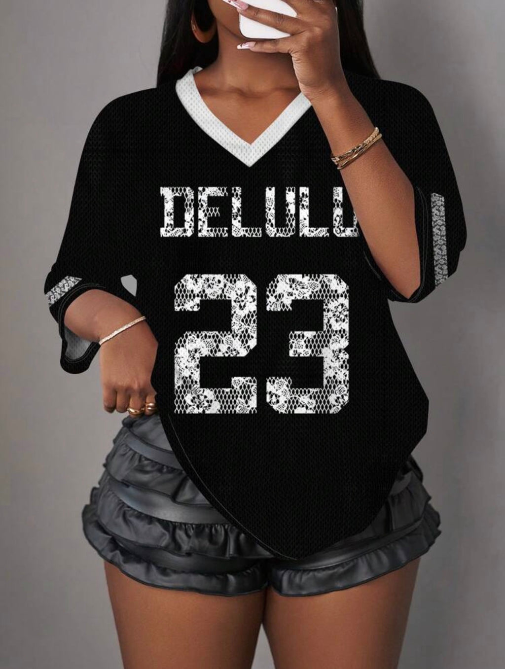 Women’s Minimalist “01” Letter & Digit Print Casual T-Shirt – Summer Top