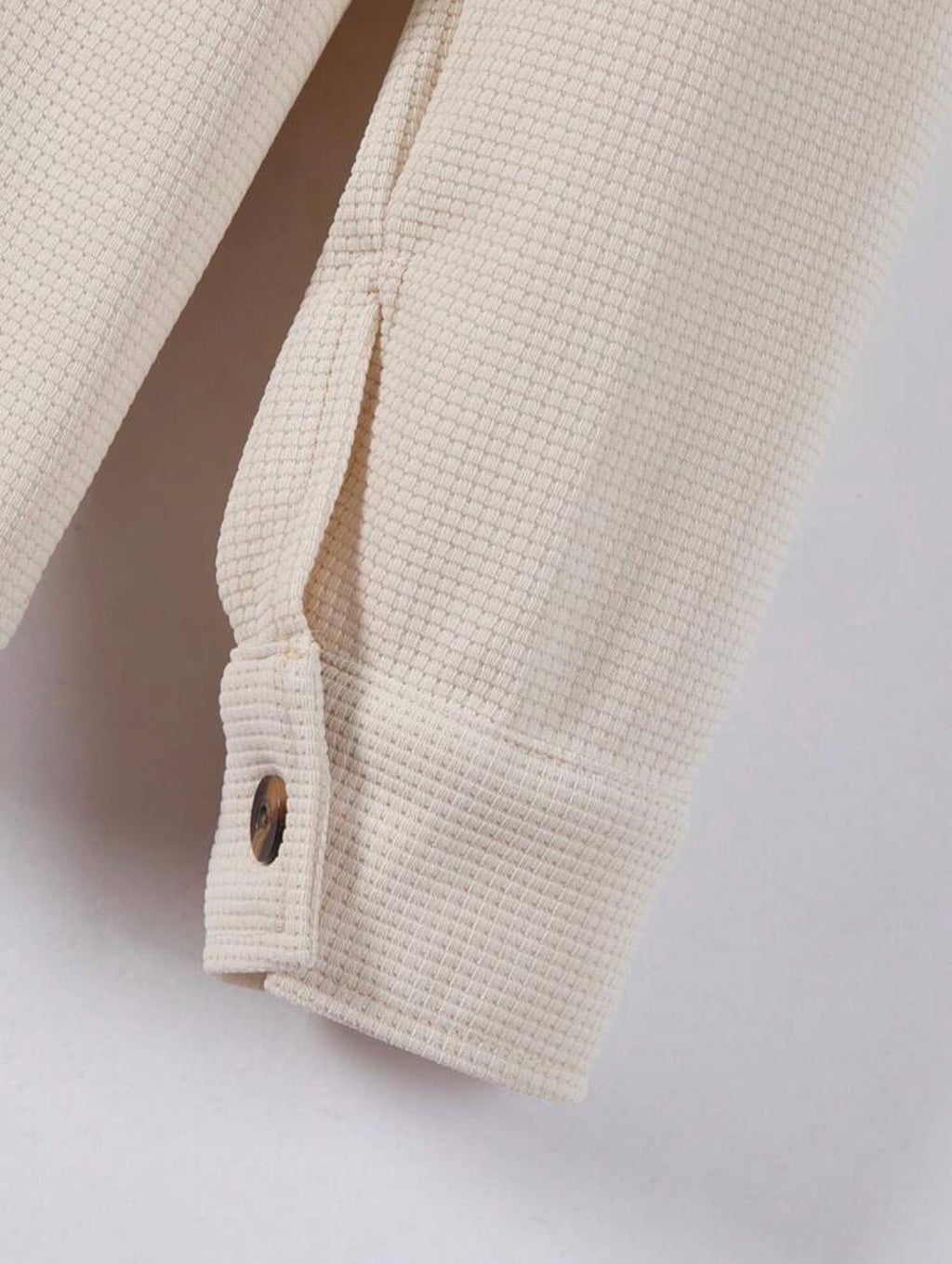 Men’s Solid Color Collared Shirt with Pockets & Pants Two-Piece Casual Set – Leisure Outfit