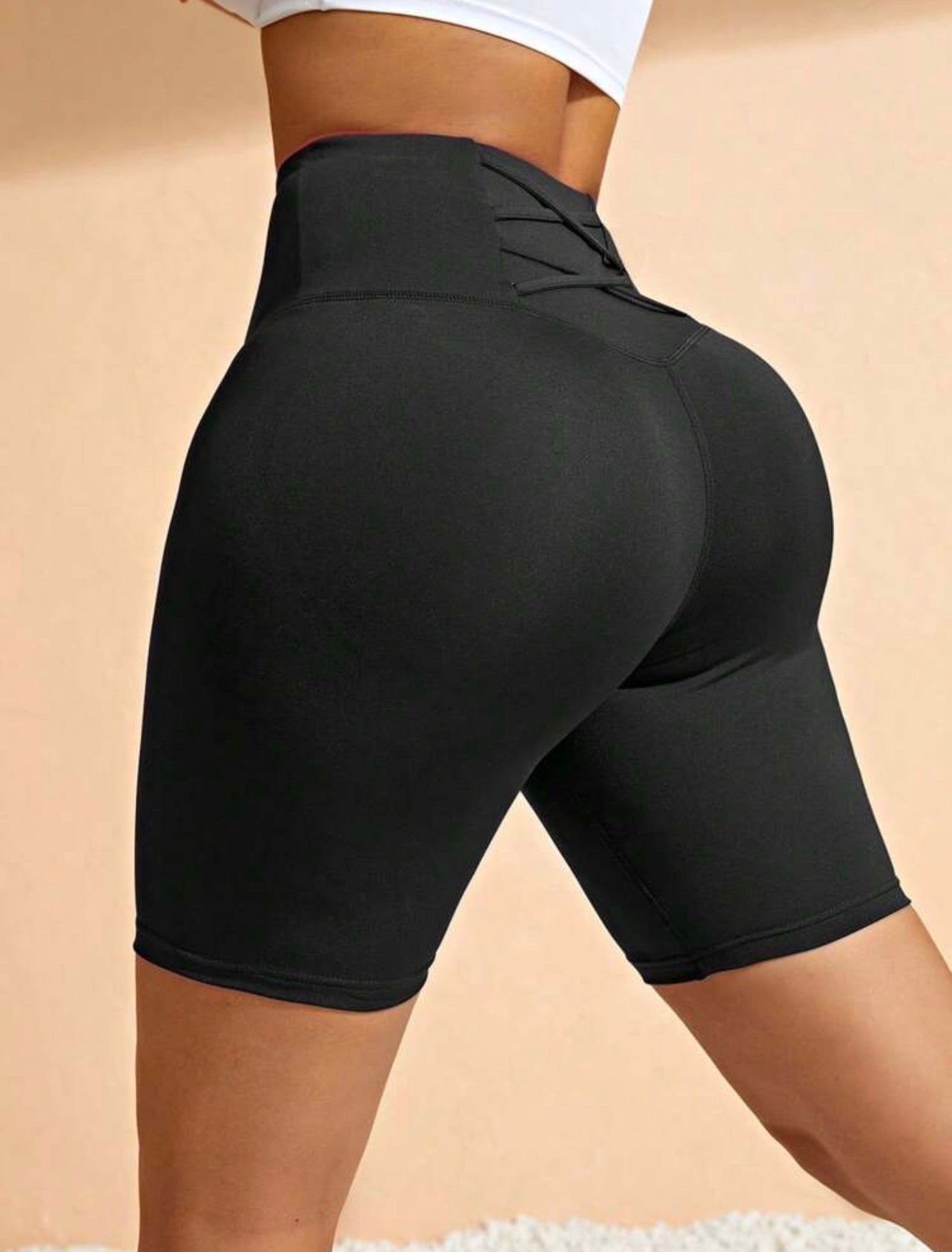 Women’s High Waist Casual Fitness Shorts