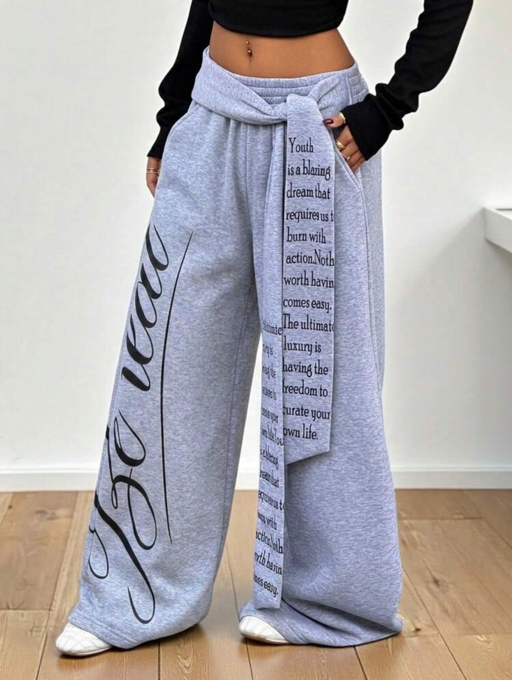 Women’s Casual Graphic Sweatpants – Everyday Comfortable Streetwear Pants
