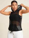 Women’s Cut-Out Drop Shoulder Workout Tank Top