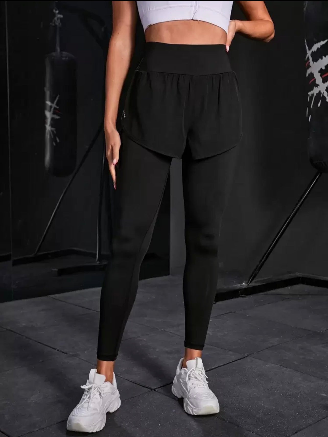 Women’s 2-In-1 Sports Leggings with Phone Pocket for Yoga & Workout