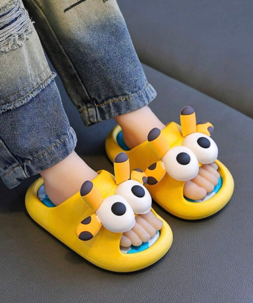 Kids’ Cute Cartoon PVC Indoor Slippers for Boys and Girls