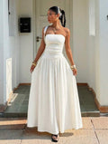 Women’s Textured Knit Elegant Sleeveless Dress – Formal & Occasion Wear