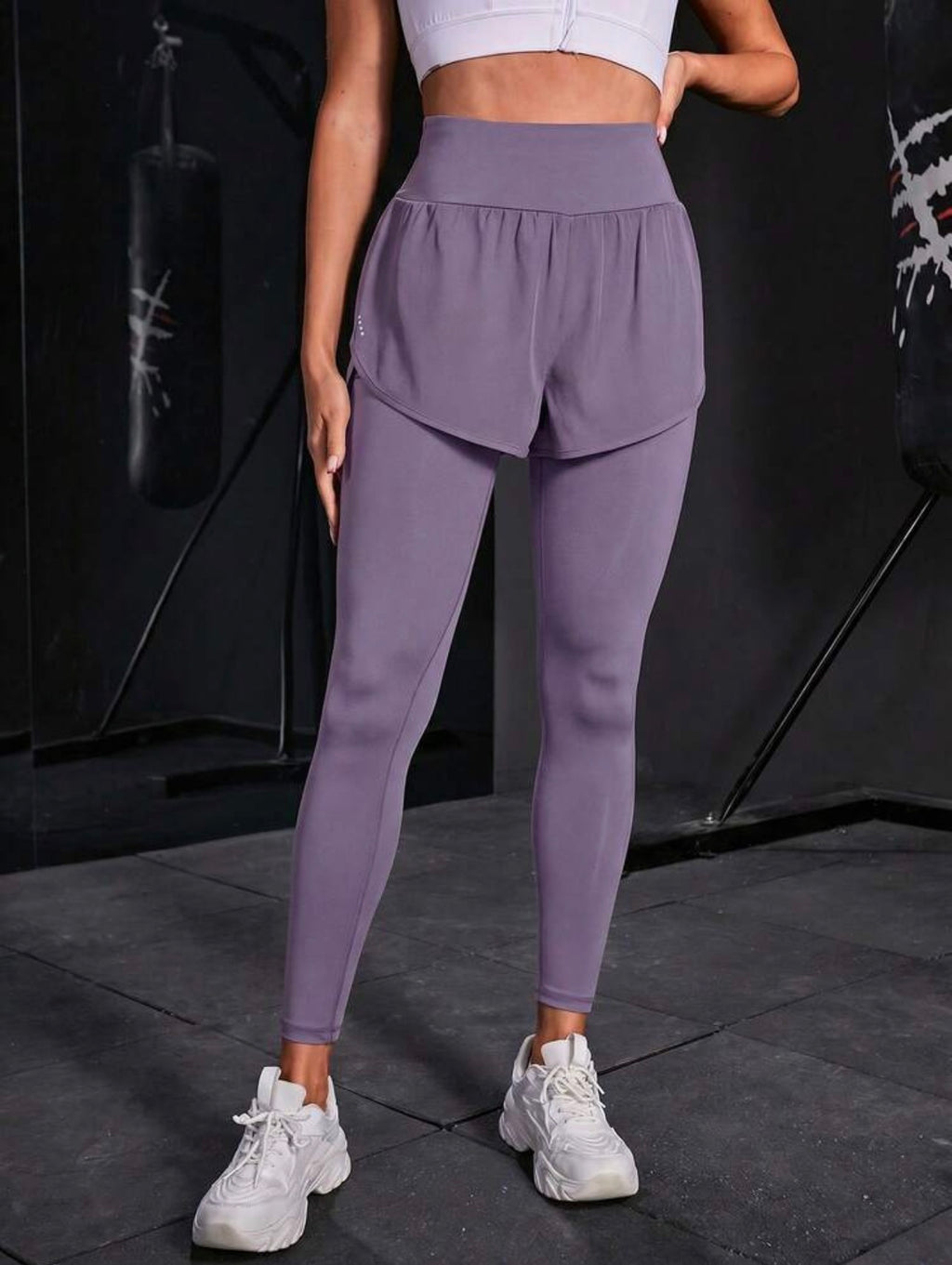 Women’s 2-In-1 Sports Leggings with Phone Pocket for Yoga & Workout