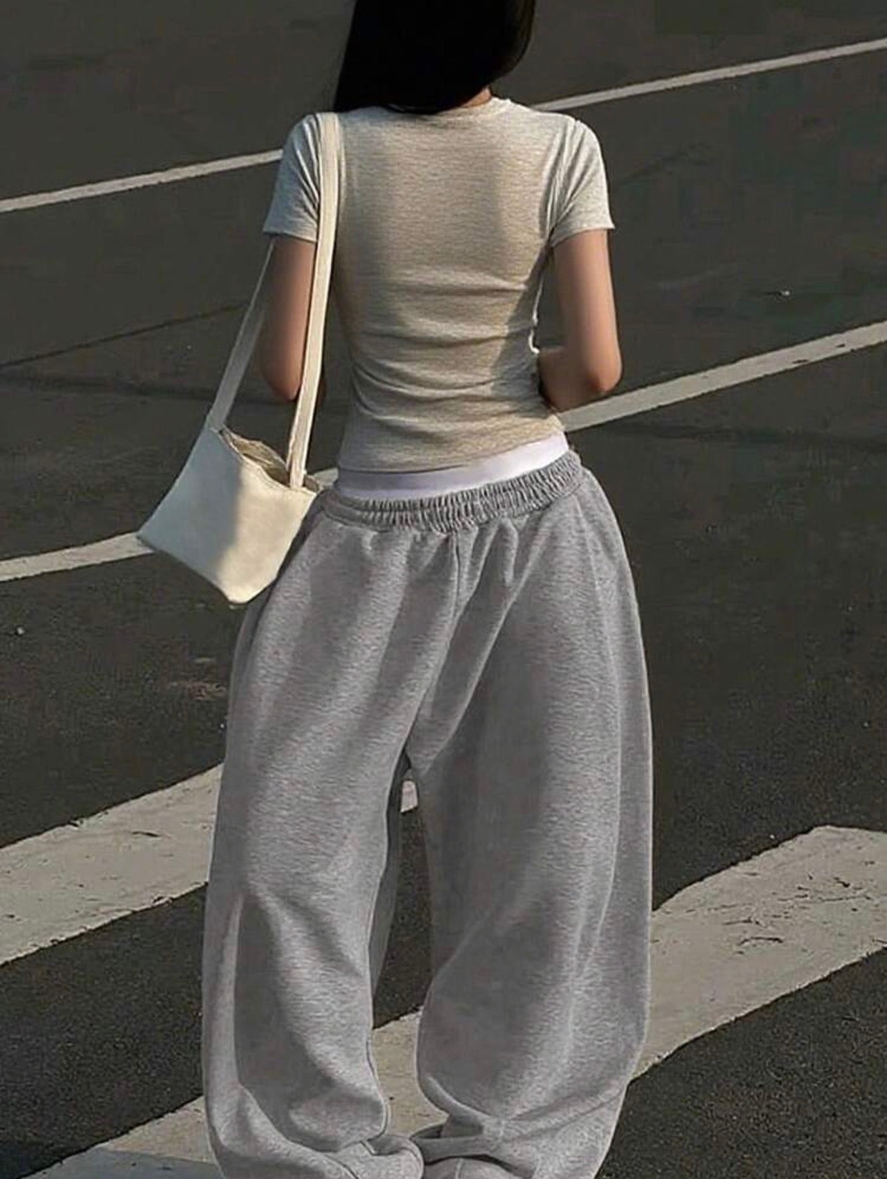 Women’s Loose Fit Elastic Waist Casual Street Sweatpants – Everyday Joggers