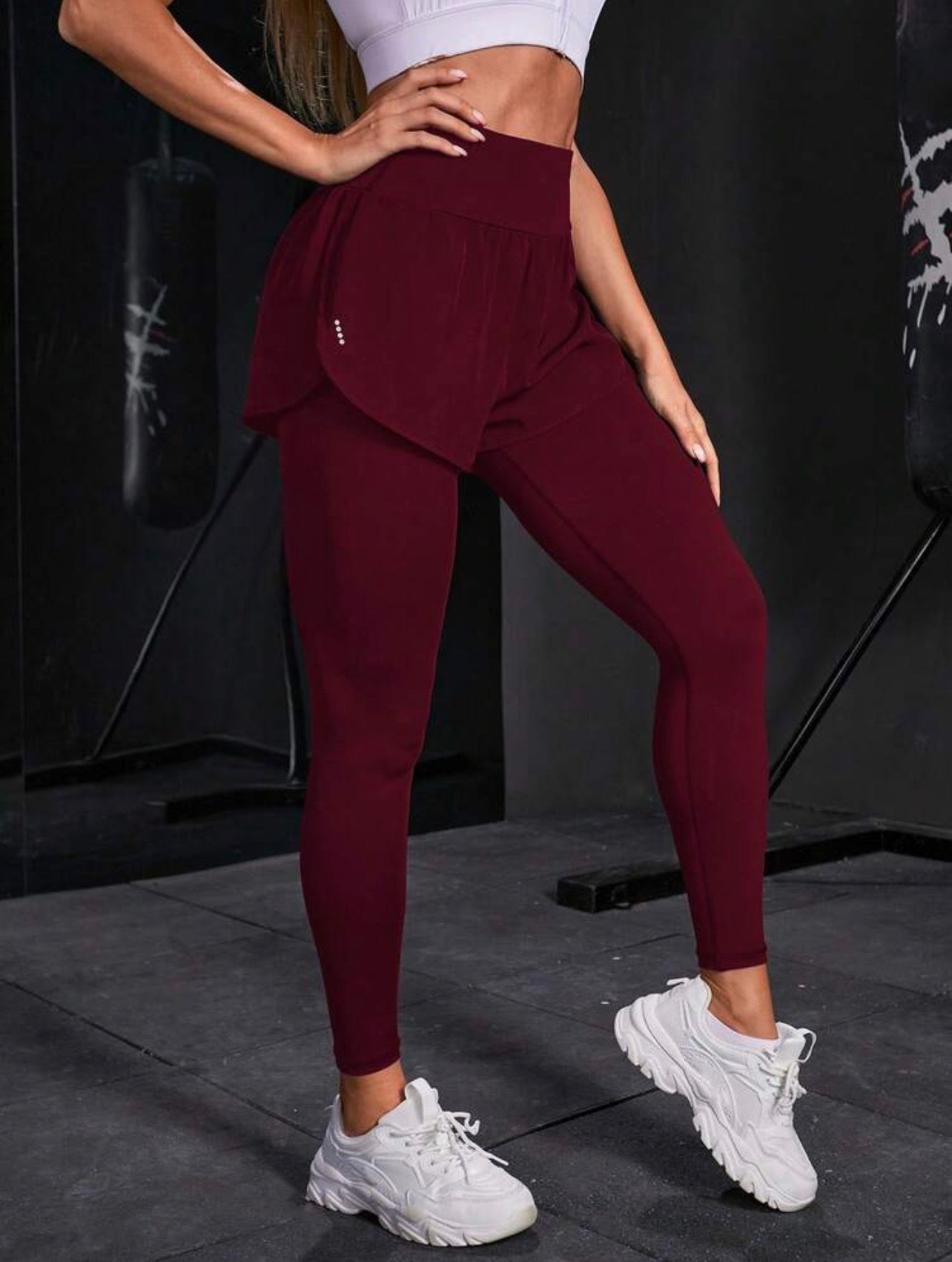 Women’s 2-In-1 Sports Leggings with Phone Pocket for Yoga & Workout