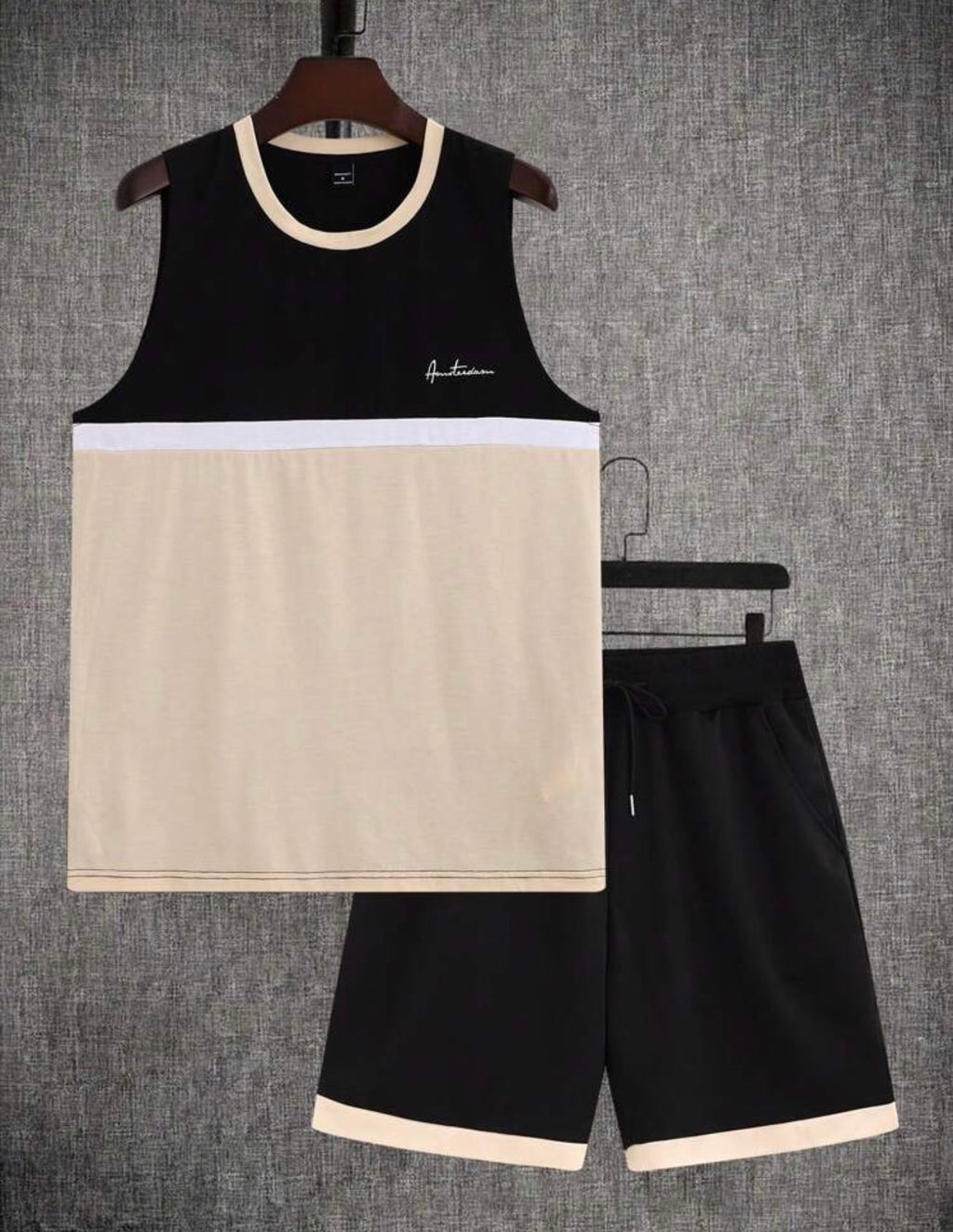 Men’s Tank Top & Shorts Summer Workout Sports Set