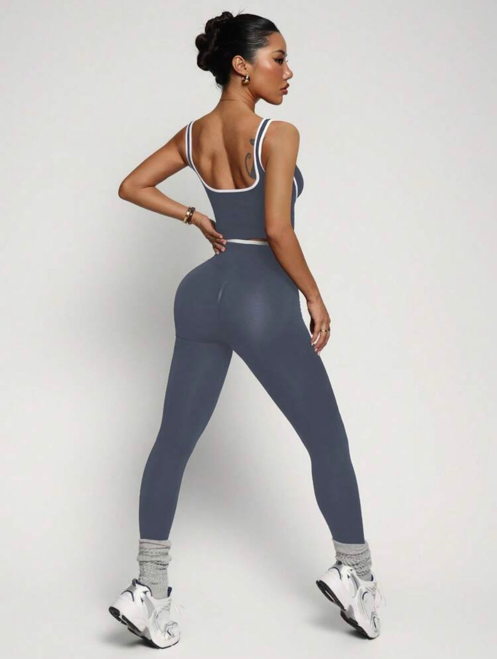 Women’s Seamless Colorblock Sports Set, Two-Piece Yoga & Workout Activewear