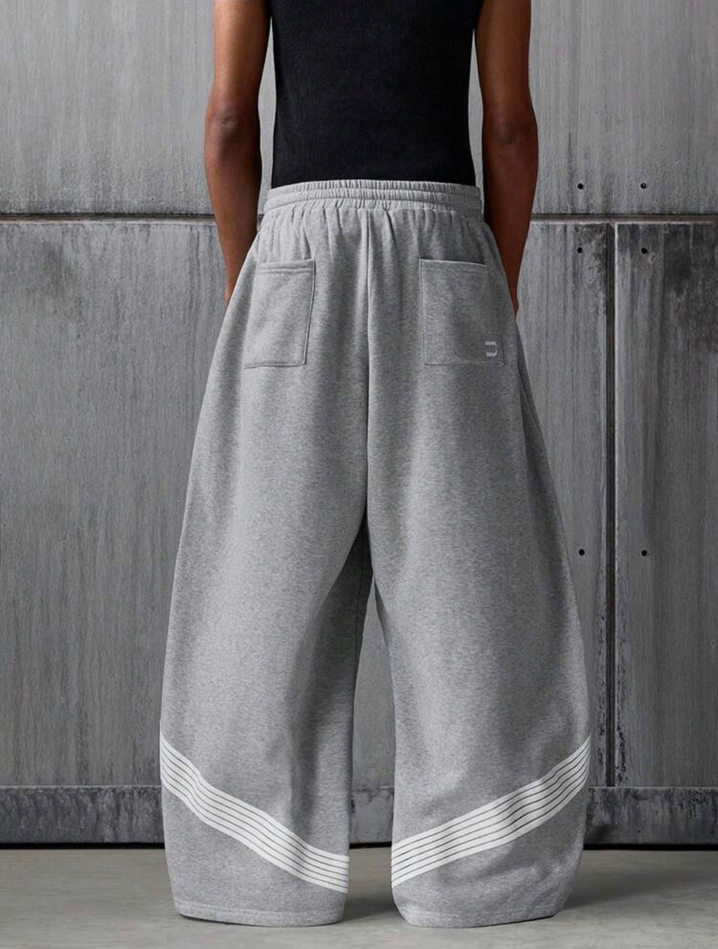 Men’s Striped Loose Fit Trousers – Sporty Streetwear Pants