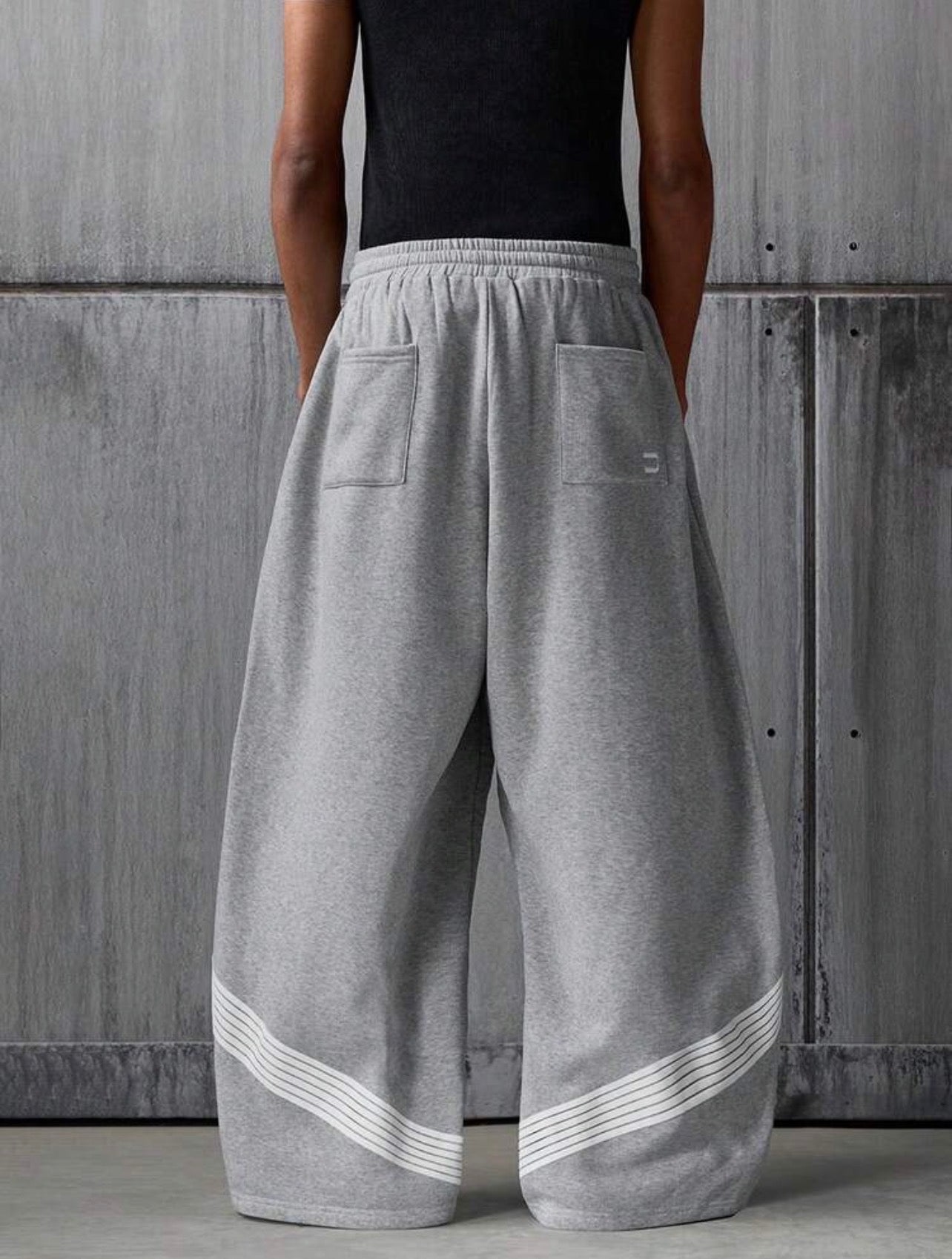 Men’s Striped Loose Fit Trousers – Sporty Streetwear Pants