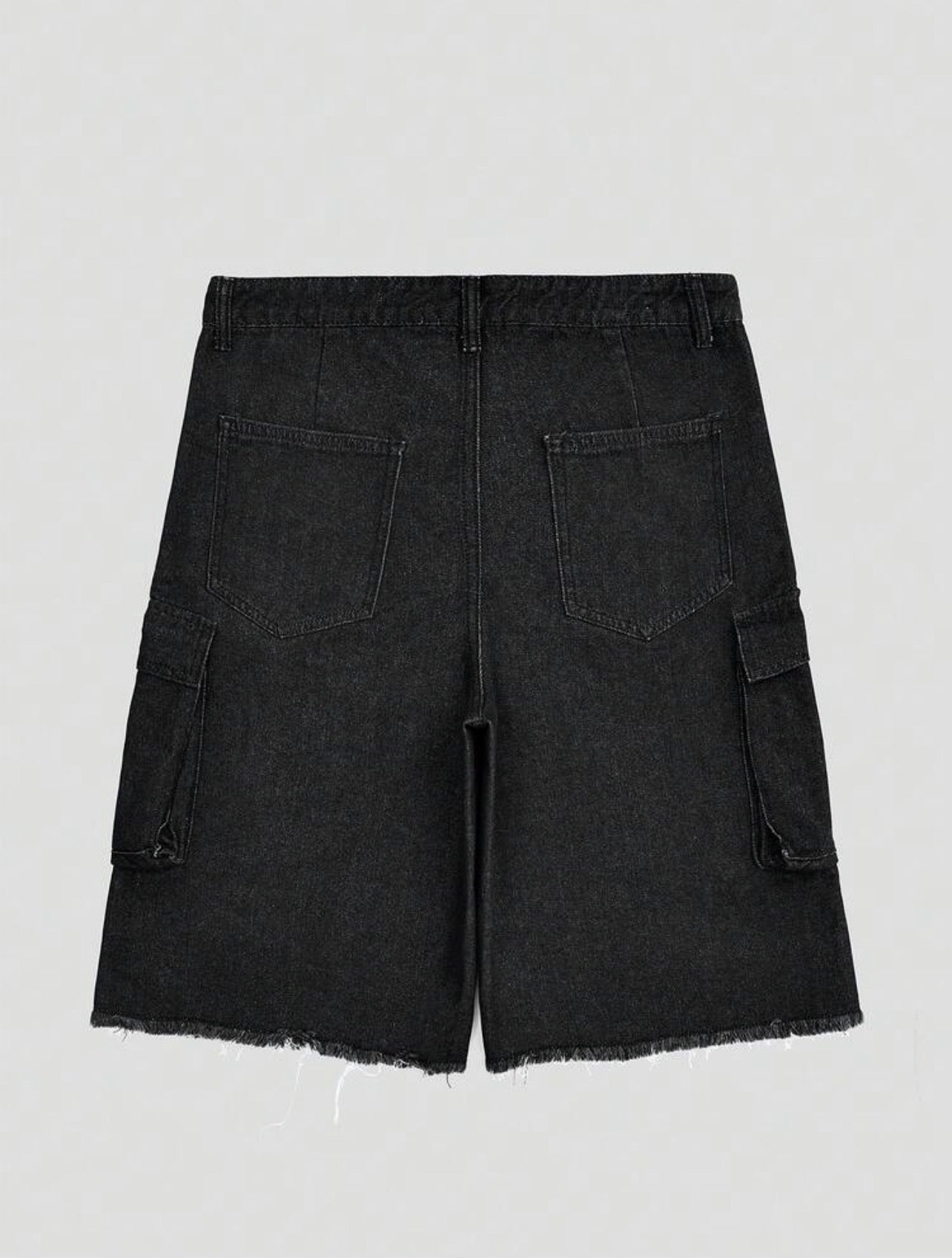 Men’s Y2K Camouflage Straight Fit Denim Shorts – Casual Streetwear Bottoms