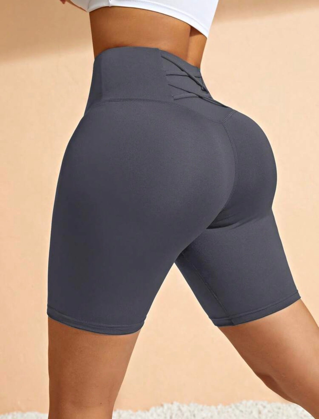 Women’s High Waist Casual Fitness Shorts