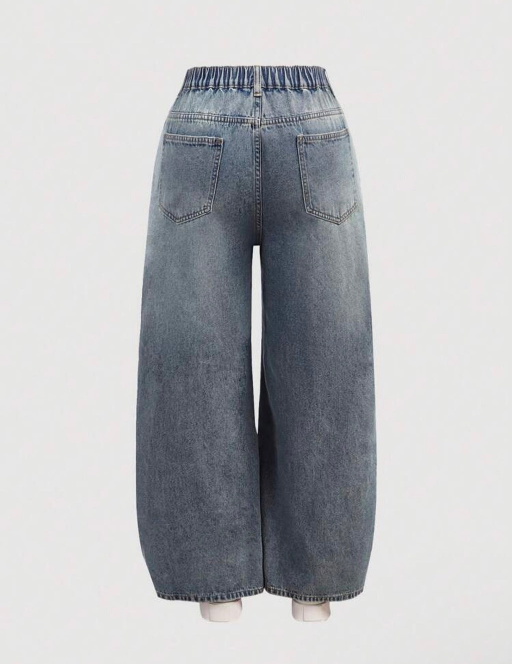 💙 MOD Plus Size Baggy Ripped Wide Leg Jeans
