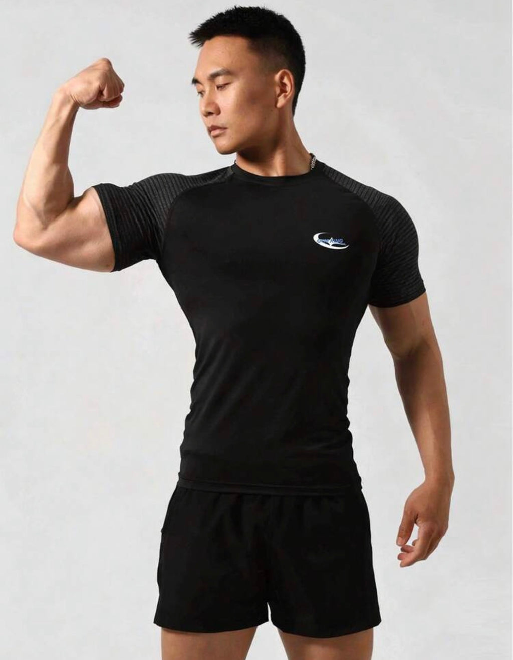 Men’s Short Sleeve T-Shirt & Shorts Athletic Training Set