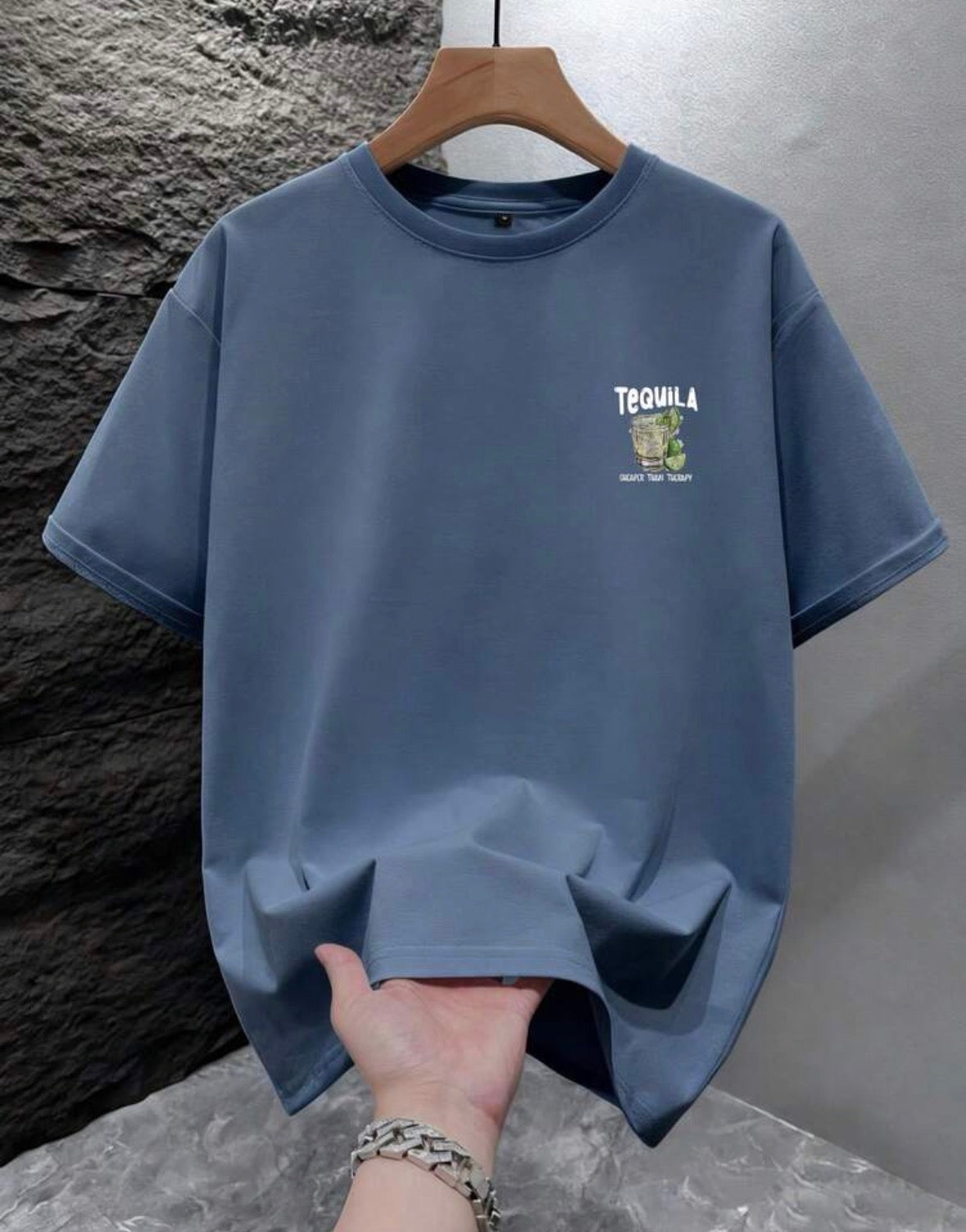 Men’s Printed Loose Fit Short Sleeve T-Shirt – Summer Casual Style