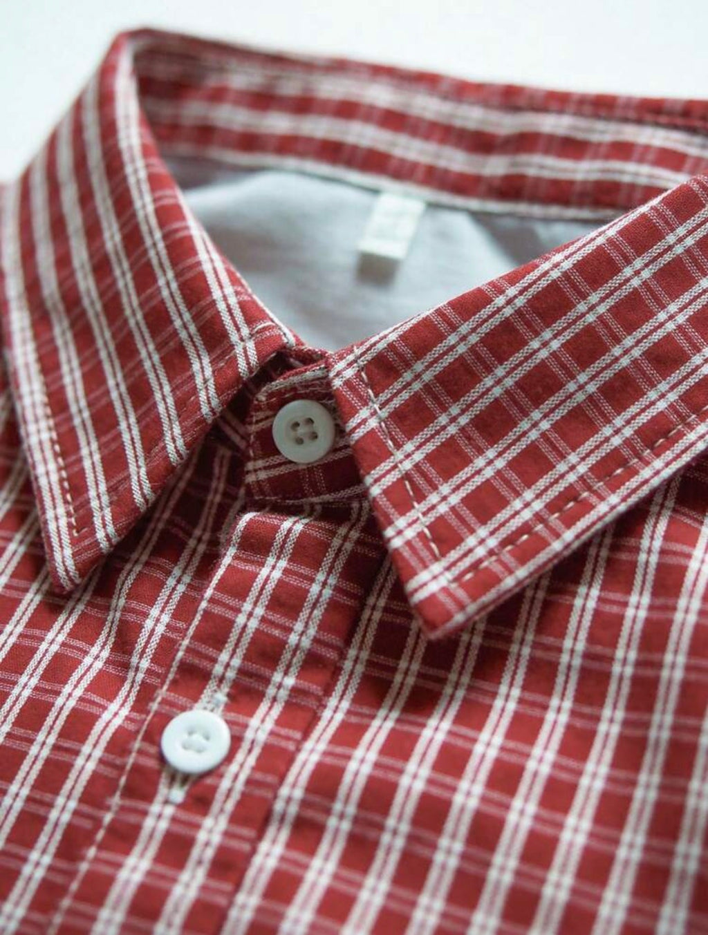Men’s Loose Fit Plaid Shirt – Retro Checkered Short Sleeve Top