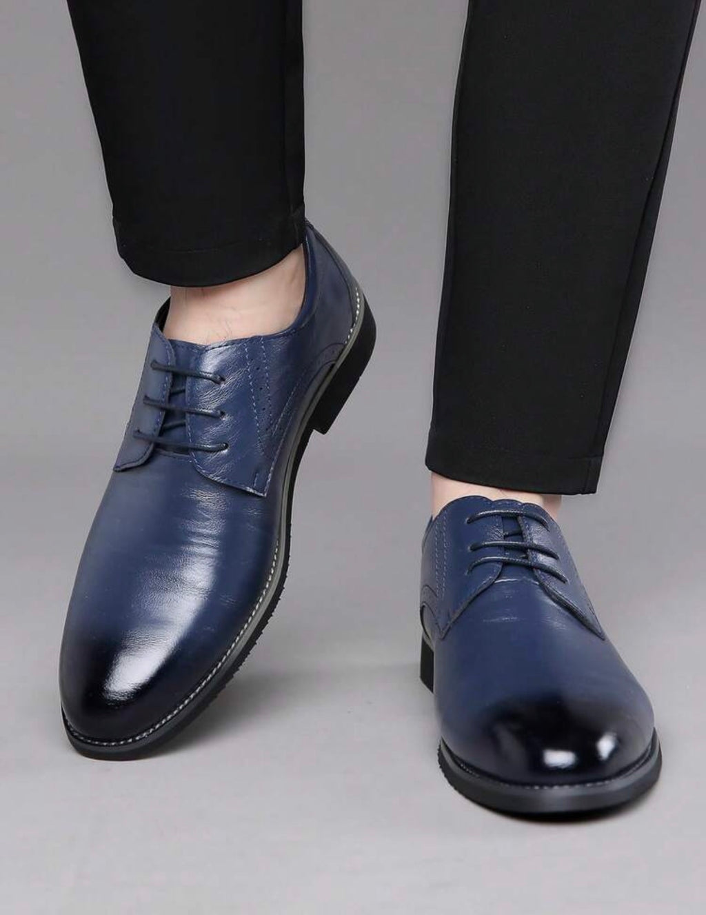 Men’s Pointed Toe Slip-On Business Casual Dress Shoes with Comfortable Low-Top Design