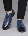 Men’s Pointed Toe Slip-On Business Casual Dress Shoes with Comfortable Low-Top Design