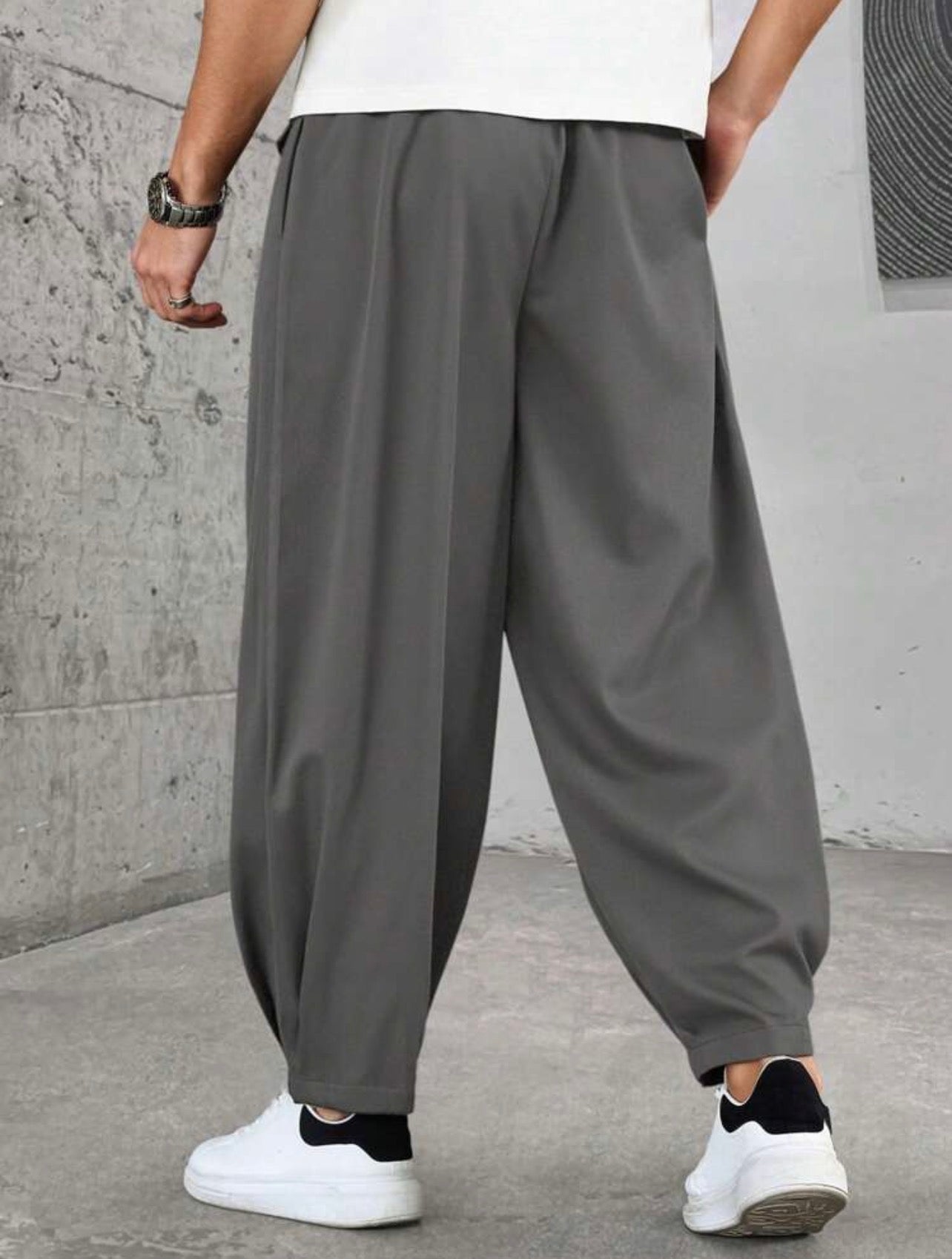 Men’s Loose Fit Lantern Pants – Casual Baggy Streetwear Trousers