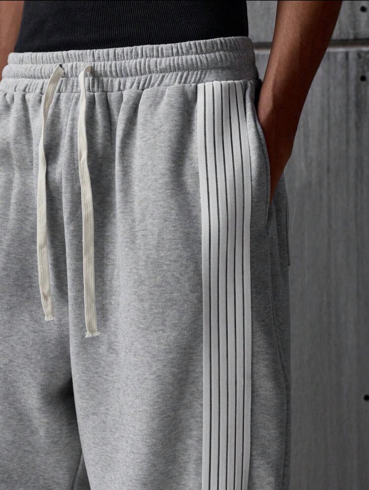 Men’s Striped Loose Fit Trousers – Sporty Streetwear Pants