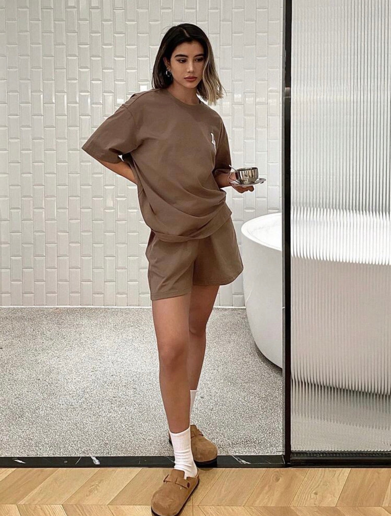 Women’s Printed Loose Shorts Pajama Set – Casual Homewear Outfit